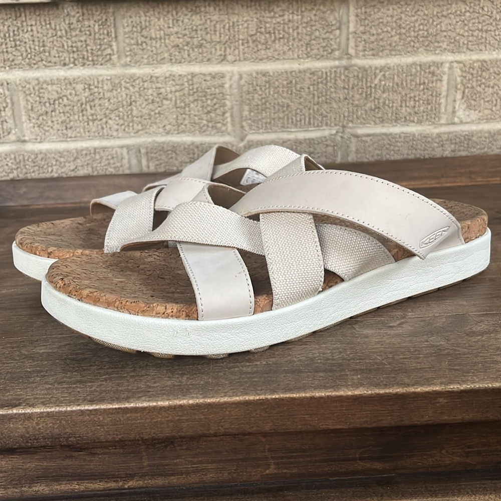 KEEN ELLE MIXED SLIDE BIRCH Women’s Size 11 - Picture 3 of 12